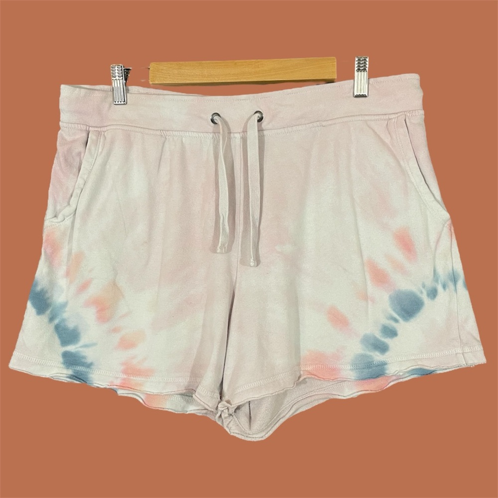 Member’s Mark Women’s Pink Tie Dye Drawstring Shorts Size XXL